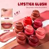2 in 1 Blush and Lipstick 8 Colors OEM Silky Smooth Texture Lightweight High Pigment Lip Stick Cream Blush