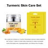Custom logo Hydrating Face Cream Turmeric Skin Care Set (1 Turmeric Cream + 2 Face Masks)