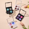 4 Color Maquillaje DIY Pearlescent Matte Eye Shadow Palette Empty palette Diy Eyeshadow