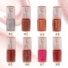 Custom logo Lip Gloss 8 Color Makeup Diamond Shine Effect Glitter Vegan Shimmer Lip Gloss