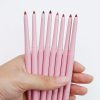 Pink Rotating Nude Creamy Lip Liner Custom Logo High Pigment Vegan Waterproof Lip Liner