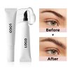 Private Label Eye Brow Gel Long Lasting Strong Hold Laminating Brow Fix Styling Gel Clear Eyebrow Enhancer Gel with Spiral Brush