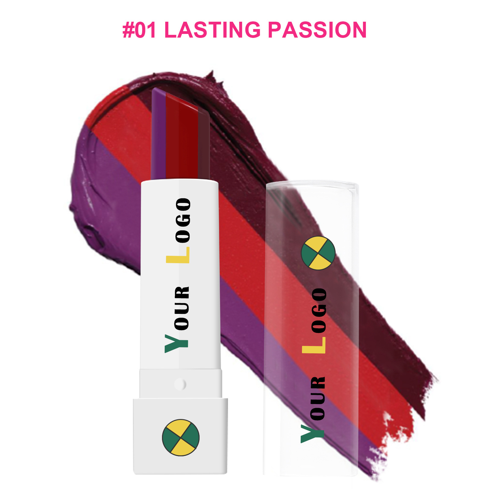 custom logo small batch 3-in-1 Vegan Cruelty Free Lip Moisturizer New Magic Matte Lipstick with Three Colors Fashion Style - Image 2