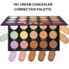 15 Colors Cream Concealer Palette Private Label Full Coverage Oil Control Natural Foundation Palette for All Skin