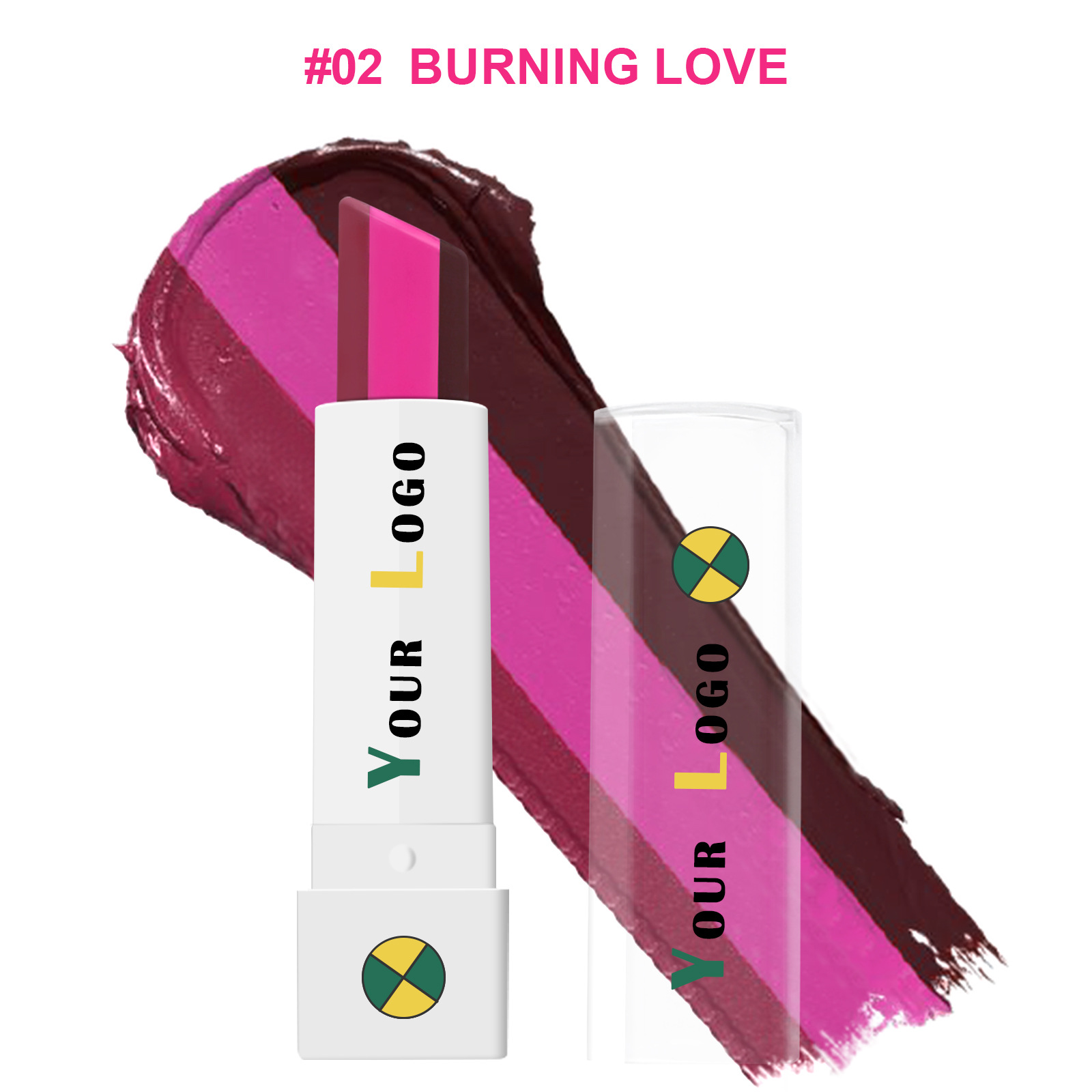 custom logo small batch 3-in-1 Vegan Cruelty Free Lip Moisturizer New Magic Matte Lipstick with Three Colors Fashion Style - Image 3
