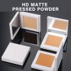 Private Label HD Matte pressed powder Vegan Long Lasting 15 Shades Dark Skin Foundation White Compact Pressed Powder