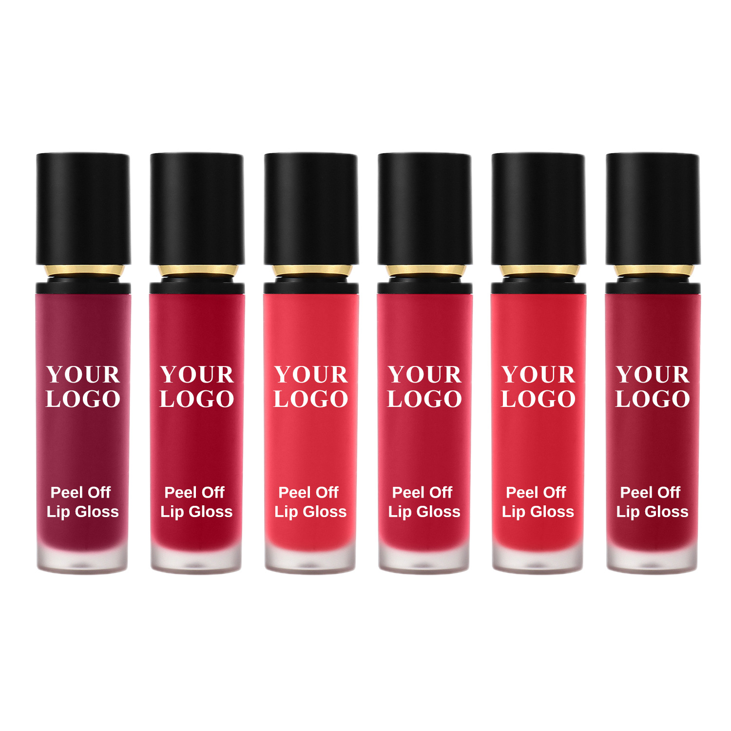Custom logo small batch Full Custom 6 Color Peeling Off lipgloss Fruit-Flavored Moisturizing High Pigment Matte Peel off Lip Stain Lipstick