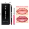 Private Label 2 in 1 Lip Gloss Kits Wholesale Cosmetics Makeup Lip Gloss and Lipliner Lip Kits