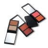 Custom logo Face Duo Blush Contour Bronzer Highlighter Powder Blush 2 in 1 Makeup Palette Highlighter for Face Makeup Cosmetic Contour