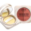 Cream Powder Blush & Rouge Long-Lasting Matte & Hydrating 2-in-1 Dual-Effect Cream Blush Palette
