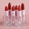 Velvet Matte Lipstick pink Cosmetics Private Label Lipstick Custom Logo Long Lasting Waterproof Vegan Creamy Lipstick